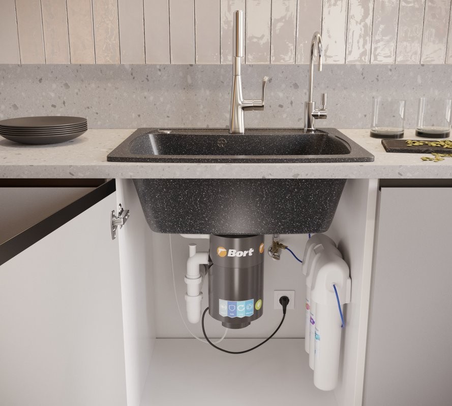 Комплект Смеситель Hansgrohe Metris M71 14834000 хром + Фартук черный