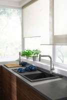 Комплект Смеситель Hansgrohe Metris M71 14834000 хром + Фартук черный
