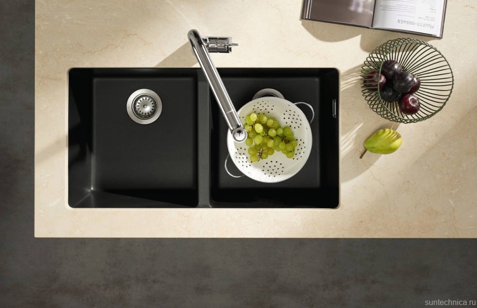Комплект Смеситель Hansgrohe Metris M71 14834000 хром + Фартук черный