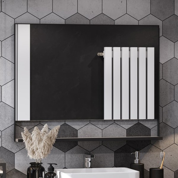 Зеркало AQUATON Лофт Урбан 100 см, с полкой