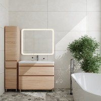 Мебель для ванной комнаты Style Line Атлантика 100 Люкс Plus, напольная, ясень перламутр