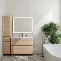 Мебель для ванной комнаты Style Line Атлантика 100 Люкс Plus, напольная, ясень перламутр