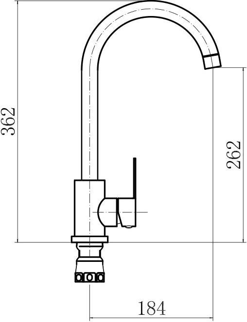 Смеситель для кухни Fashun A54001-13 песочный