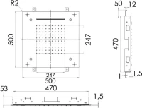 Верхний душ Remer 357SFS50NC Верхний душ Remer 357SFS50NC