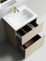 Тумба с раковиной Sancos Folk Floor 60 напольная, капучино, раковина CN7011