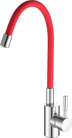 Смеситель для кухни Fashun A4053+B06 хром, красный
