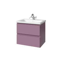 Тумба с раковиной Caprigo Forte 65 подвесная, лиловая