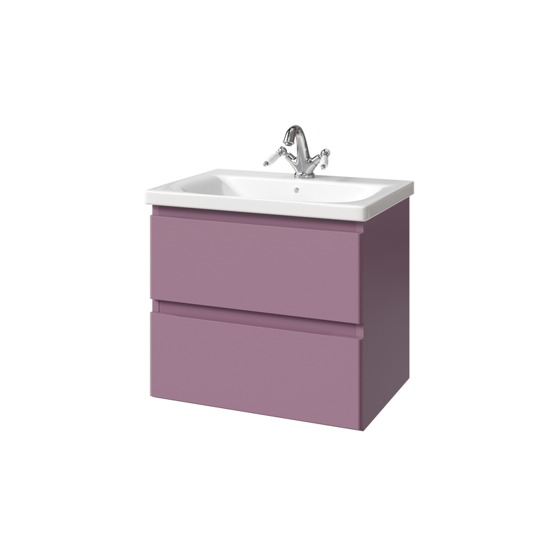 Тумба с раковиной Caprigo Forte 65 подвесная, лиловая