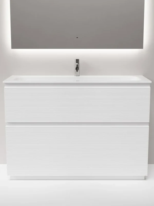 Тумба с раковиной Sancos Folk Floor 120 напольная, bianco, раковина CN7017