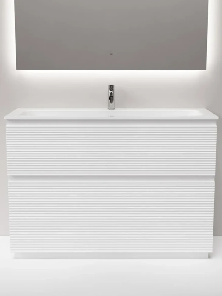 Тумба с раковиной Sancos Folk Floor 120 напольная, bianco, раковина CN7017