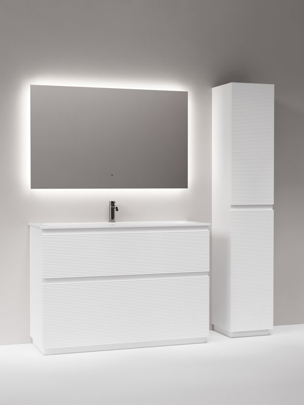 Тумба с раковиной Sancos Folk Floor 120 напольная, bianco, раковина CN7017