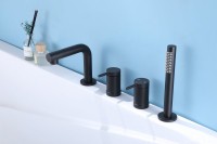 Смеситель на борт ванны Abber Emotion AF8813B черный