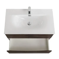 Мебель для ванной комнаты BelBagno Marino-cer-n 80 подвесная, rovere nature grigio