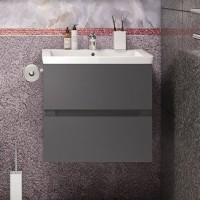 Мебель для ванной комнаты Art&Max Techno подвесная, 60, смоки софт