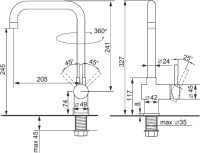 Смеситель для кухни Ulgran U-023 песочный