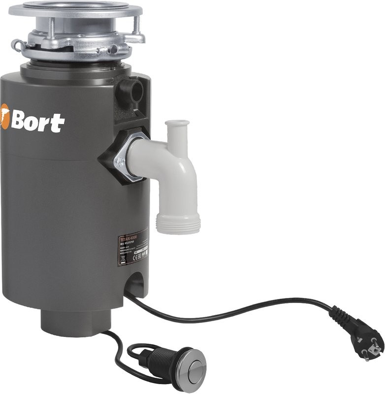 Комплект Мойка AQUATON Иверия серая + Измельчитель Bort Titan 4000