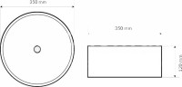 Накладная раковина Excellent Actima Ovia