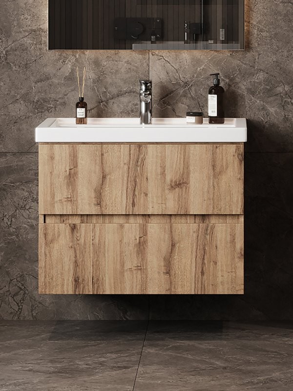 Тумба с раковиной Onika Дарон 60 дуб крафт золотой