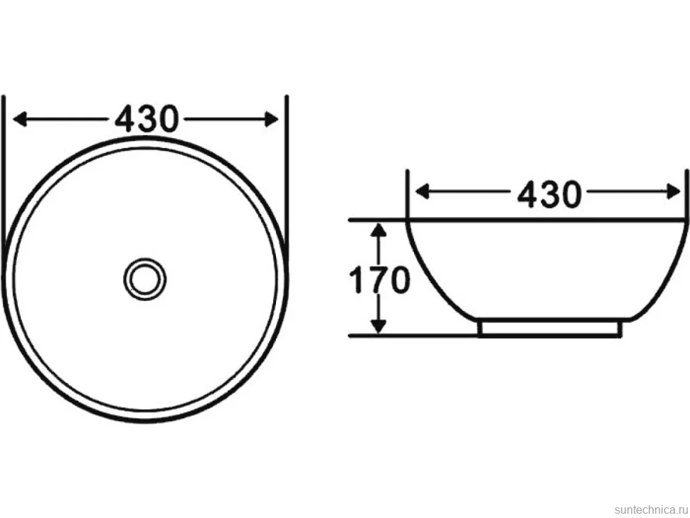 Накладная раковина BelBagno BB1077