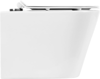 Комплект Унитаз подвесной BelBagno Flay-r + Крышка Piano BB2111SC с микролифтом + Инсталляция Geberit Duofix UP 320 111.300.00.5 + Кнопка Sigma 01 115.770.JQ.5 лакированная, матовый хром + Крепления 111.815.00.1 к стене + Звукоизоляция