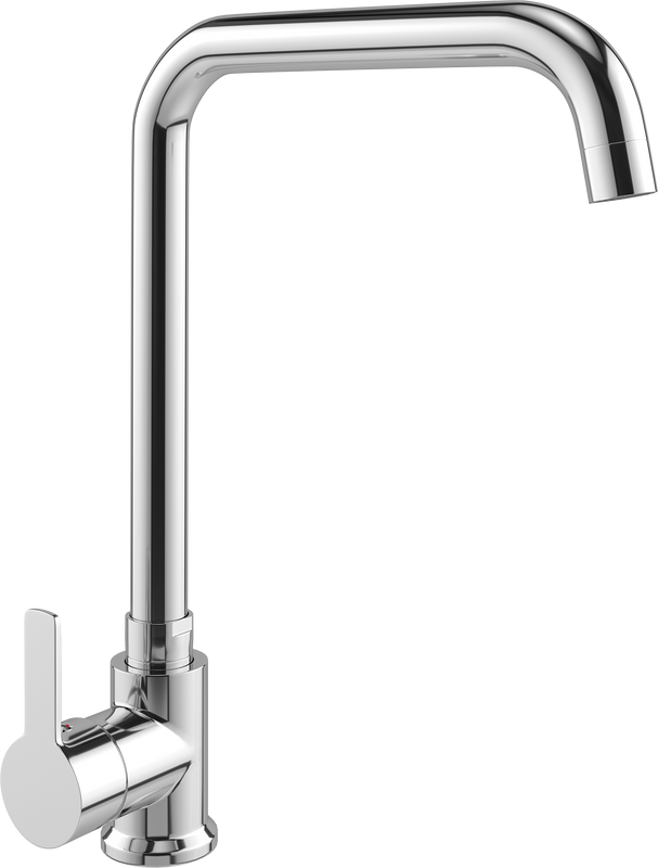 Комплект Мойка GranFest Unique GF-U-740L топаз + Смеситель MEGA Ege MG-PL10 хром