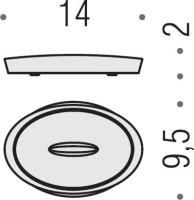 Набор Стакан Colombo Design Plus W4941 CR + Мыльница W4940.CR Набор Стакан Colombo Design Plus W4941 CR + Мыльница W4940.CR