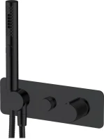 Встраиваемый смеситель для душа и ванны Allen Brau Liberty 5.33009-31 С ВНУТРЕННЕЙ ЧАСТЬЮ, матовый черный