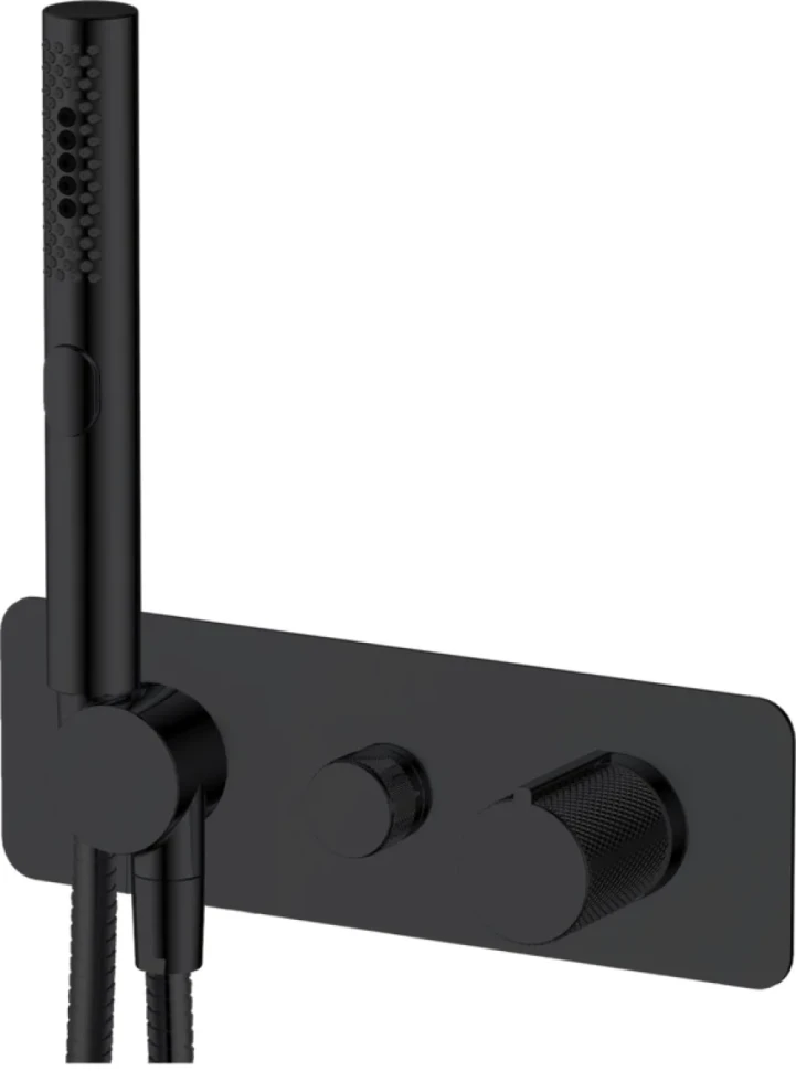 Встраиваемый смеситель для душа и ванны Allen Brau Liberty 5.33009-31 С ВНУТРЕННЕЙ ЧАСТЬЮ, матовый черный