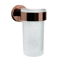 Стакан для ванной Wasserkraft Asphe 77728 настенный, медь, стеклянный Стакан для ванной Wasserkraft Asphe 77728 настенный, медь, стеклянный