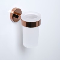 Стакан для ванной Wasserkraft Asphe 77728 настенный, медь, стеклянный Стакан для ванной Wasserkraft Asphe 77728 настенный, медь, стеклянный