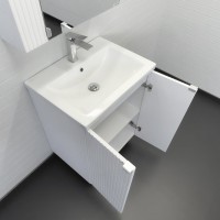 Мебель для ванной комнаты Comforty Лима 60Н напольная, матовая белая