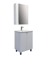 Мебель для ванной комнаты Comforty Лима 60Н напольная, матовая белая