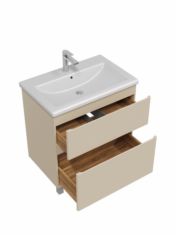 Тумба напольная SanStar Riana 70 Без раковины для ванной комнаты, cappuccino