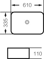 Накладная раковина Grossman GR-3031 60