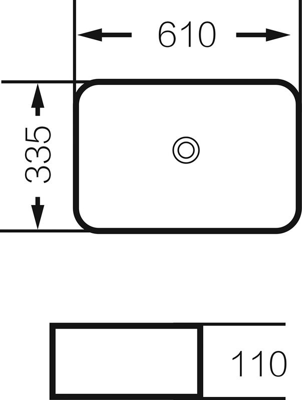 Накладная раковина Grossman GR-3031 60
