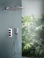 Душевой комплект AltroBagno Cascata 040101 Cr С ВНУТРЕННЕЙ ЧАСТЬЮ, хром