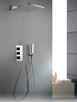 Душевой комплект AltroBagno Cascata 040101 Cr С ВНУТРЕННЕЙ ЧАСТЬЮ, хром