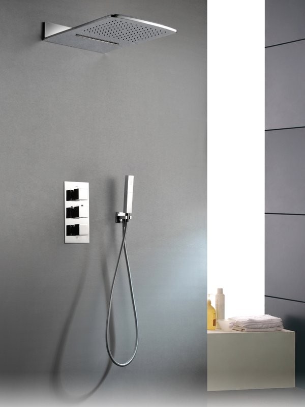 Душевой комплект AltroBagno Cascata 040101 Cr С ВНУТРЕННЕЙ ЧАСТЬЮ, хром