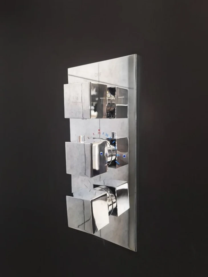 Душевой комплект AltroBagno Cascata 040101 Cr С ВНУТРЕННЕЙ ЧАСТЬЮ, хром