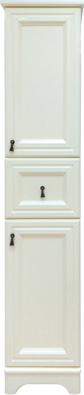 Шкаф пенал для ванной Misty Лувр R слоновая кость