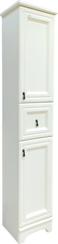 Шкаф пенал для ванной Misty Лувр R слоновая кость