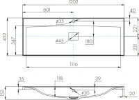 Мебельная раковина AQUATON Айрис М 120 Мебельная раковина AQUATON Айрис М 120