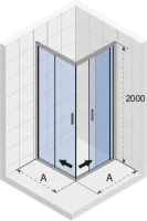 Душевой уголок Riho Hamar R207 90х90 см Душевой уголок Riho Hamar R207 90х90 см