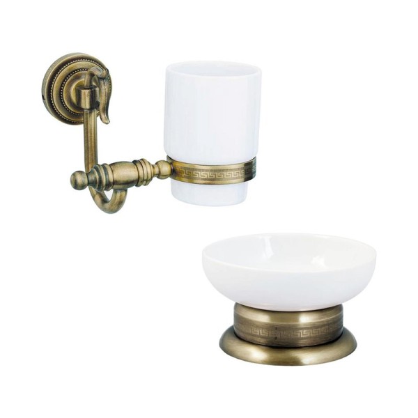 Набор Стакан Boheme Medici 10604 + Мыльница 10611