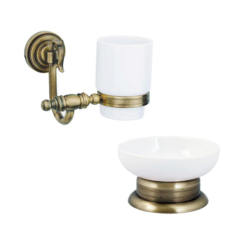 Набор Стакан Boheme Medici 10604 + Мыльница 10611