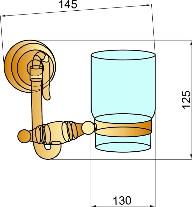 Набор Стакан Boheme Medici 10604 + Мыльница 10611