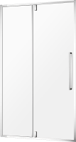 Душевая дверь в нишу AQUAme AQM7108-9 90 см, профиль хром, стекло прозрачное