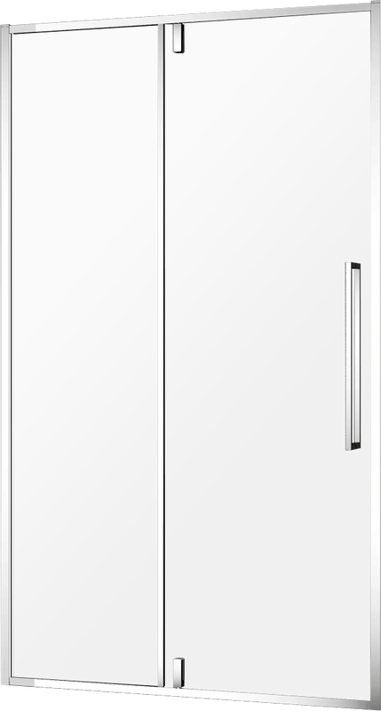 Душевая дверь в нишу AQUAme AQM7108-9 90 см, профиль хром, стекло прозрачное