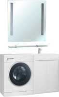 Тумба с раковиной Bellezza Олиссия 120 белая, под стиральную машину R