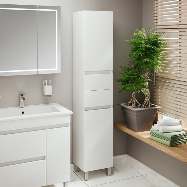 Шкаф пенал для ванной Emmy Джерси 35 R